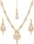 Touchstone Indian Bollywood Gorgeous intricate Workmanship Sparkling Rhinestone crystal wedding Designer Jewelry Necklace Set In Gold or Silver Tone For Women.