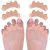 Gel Toe Separator to Correct Bunion (4 PCS),Bunion Corrector for Women Men Toe Spacer Hammer Toe Straightener Toe Stretcher Big Toe Separators (Beige)