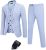 COOFANDY Men’s 3 Piece Slim Fit Suits One Button Blazer Vest Suit Pants with Tie