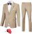 JPF Men’s 2 Piece Slim Fit Suit Set, Two Button Solid Jacket Pants with Tie Suits for Men