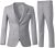 Holivyer Men’s 3 Piece Slim Fit Suit Set, Two Button Blazer Solid Jacket Vest Pants Wedding Business Suit